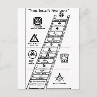 York Rite Ladder Vykort