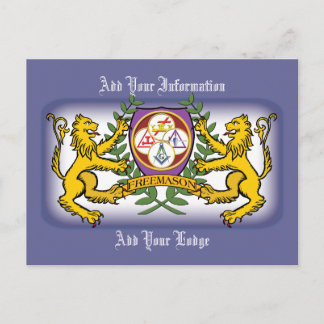 York Rite Lejon Vykort