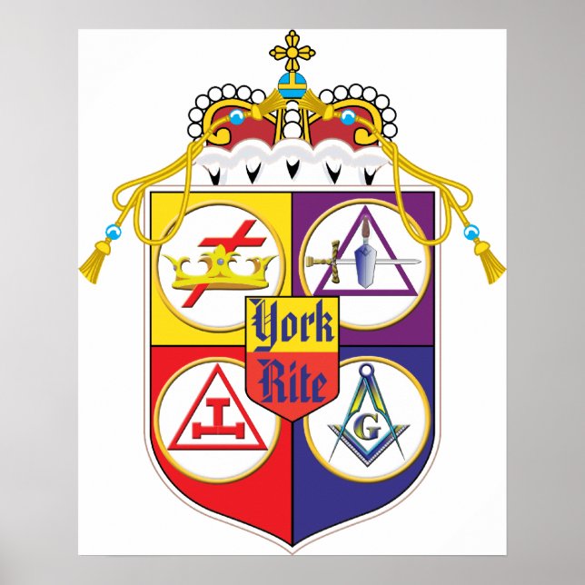 York Rite Shield Poster (Framsidan)