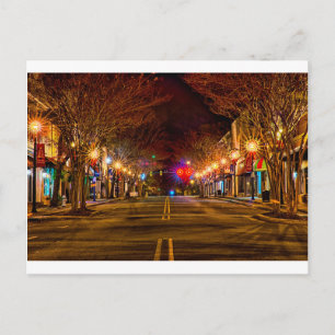 York South carolinawhite ro city christmas light Helg Vykort