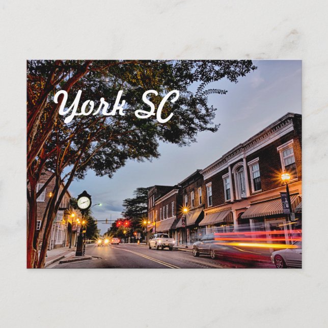 York Southern carolina Vykort (Framsida)