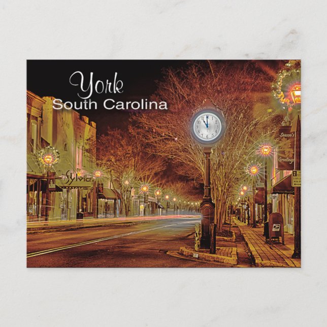 York Southern carolina Vykort (Framsida)