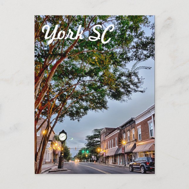 York Southern carolina Vykort (Framsida)