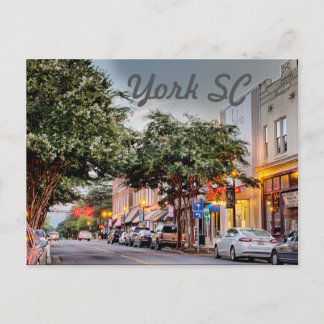 York Southern carolina Vykort