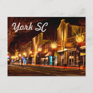 York Southern carolina Vykort