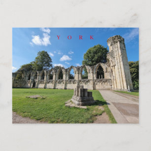 York St.Mary's Abbey view vykort