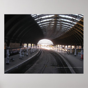 York tågstation, England - affisch