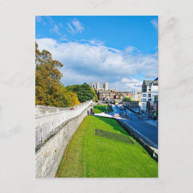 York Walls och Minster Vykort (Framsida)