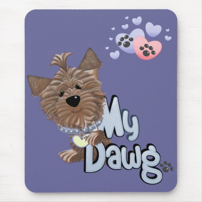 Yorkie 2 Mousepad Musmatta (Framsidan)