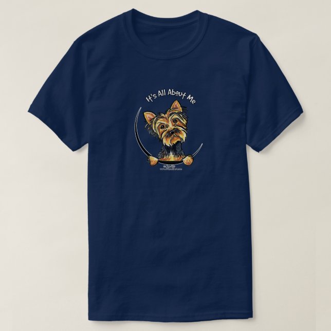 Yorkie allt om mig t-shirt (Design framsida)