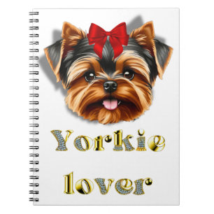 Yorkie älskare bärbar dator anteckningsbok