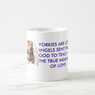 Yorkie ängel kaffemugg