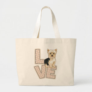 Yorkie bag, Yorkshire Terrier Älskare, Hund älskar Jumbo Tygkasse