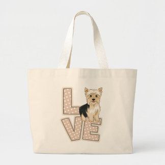 Yorkie bag, Yorkshire Terrier Älskare, Hund älskar Jumbo Tygkasse