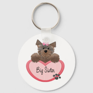 Yorkie Big Sister Nyckelring