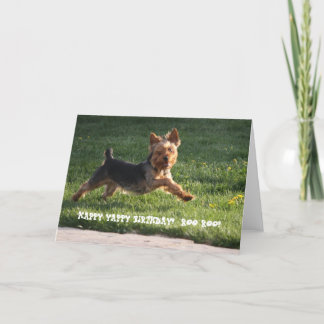 YORKIE BIRTHDAY KORT