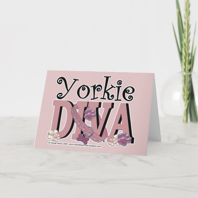 Yorkie DIVA Kort (Framsida)