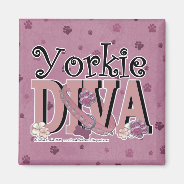 Yorkie DIVA Magnet (Framsidan)