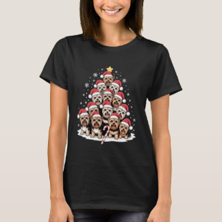 Yorkie Dogs Tree Christmas Sweater Xmas Pet Animal T Shirt