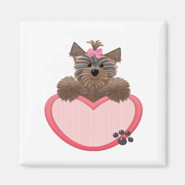 Yorkie-eart Magnet (Framsidan)