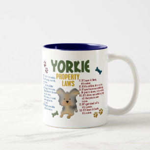 Yorkie egendomlagar 4 Två-Tonad mugg