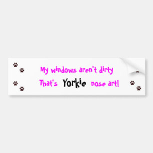 Yorkie eller bildekal för Yorkshire Terrier