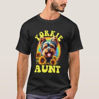 Yorkie Faster Yorkshire Terrier Hund Solros T Shirt