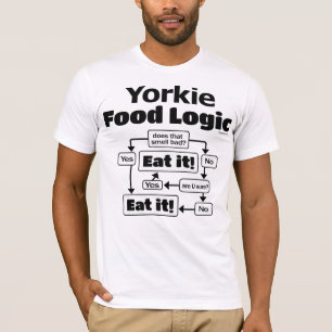 Yorkie Food Logic T Shirt