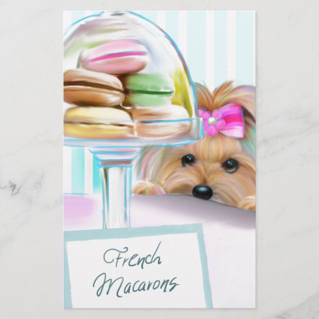 Yorkie Fransk Macarons (Framsida)