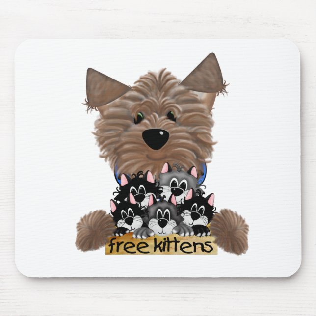 Yorkie frigör kattungar musmatta (Framsidan)