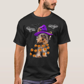 Yorkie Halloween Pumpa T Shirt