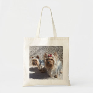 yorkie hänger lös tygkasse