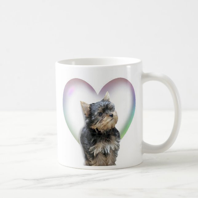 Yorkie hjärta kaffemugg (Höger)