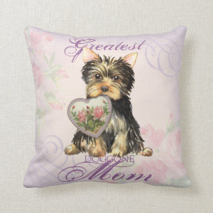 Yorkie hjärtamamma kudde