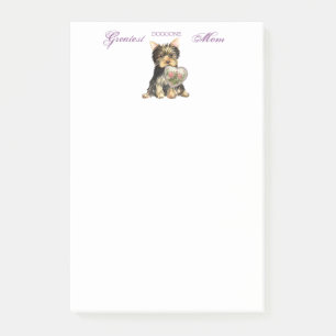 Yorkie hjärtamamma post-it block