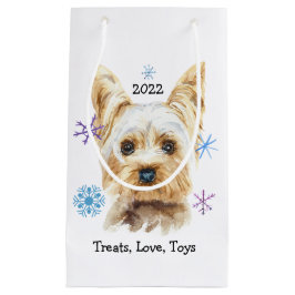 Yorkie Hund Anpassningsbar Text jul