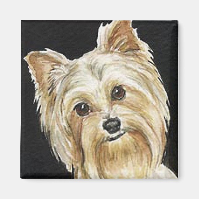 "Yorkie" Hund Art Magnet (Framsidan)