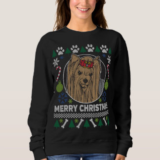 Yorkie Hund aveln Ugly jul Sweater Tröja