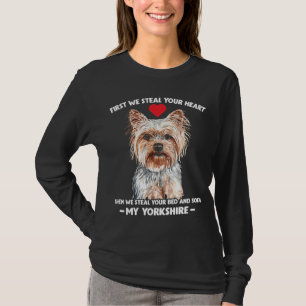 Yorkie hund gift Yorkshire djurälskare T Shirt
