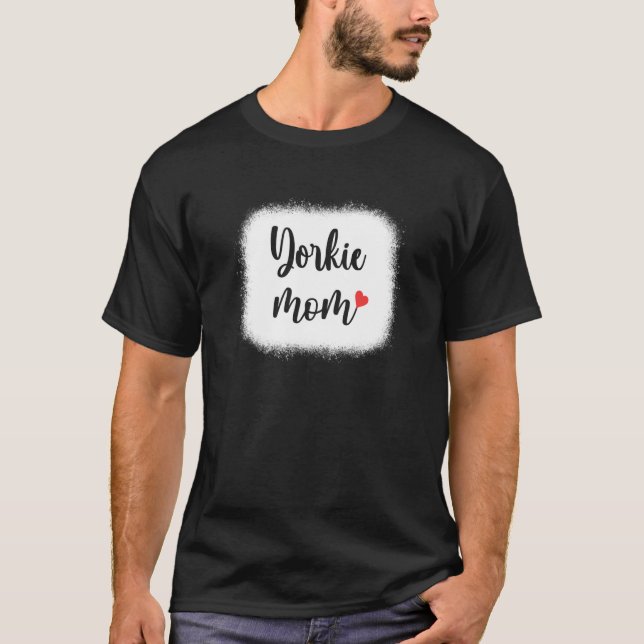 Yorkie Hund Mamma Womens Yorkshire Terrier T Shirt (Framsida)