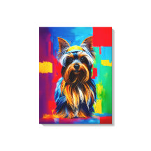Yorkie hund Pop Art