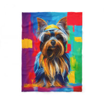 Yorkie Hund Pop Art