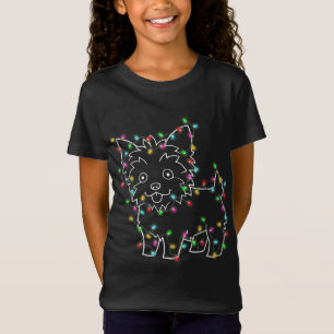 Yorkie Hundar Träd jul Sötare Julafton Pet Animal T Shirt