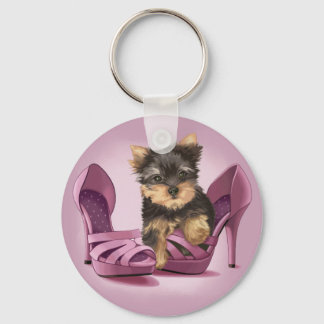 Yorkie in Shoe Nyckelring