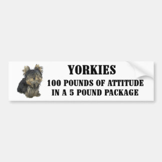 Yorkie inställningbildekal bildekal
