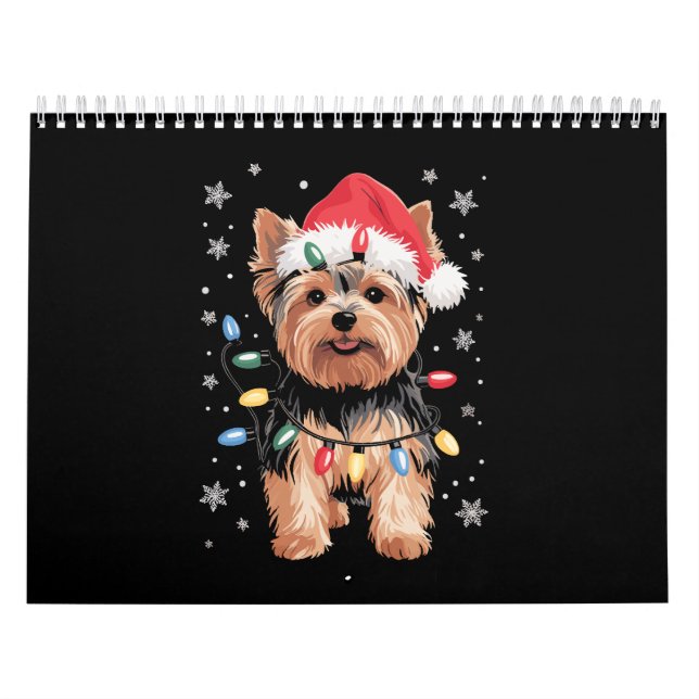 Yorkie jul Hund Long Julafton Gift Kalender (Omslag)