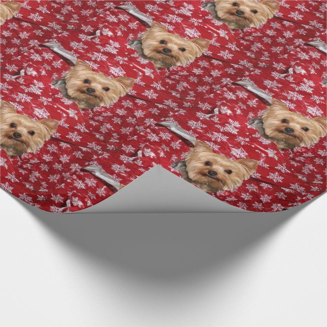 Yorkie jul presentpapper (Hörn)