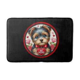 Yorkie Kärlek Bath Mat - Akta Alla hjärtans dag Badrumsmatta