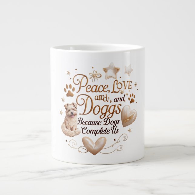 Yorkie Kärlek Jumbo Mugg (Framsidan)