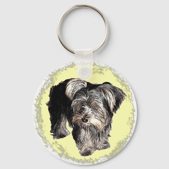 Yorkie Keychain Nyckelring (Framsida)